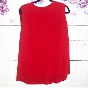 Derek Lam | Draped Cady Top Red